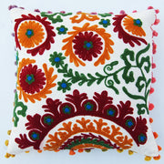 Cotton Pillow Cover Embroidery Suzani Floral Cushions